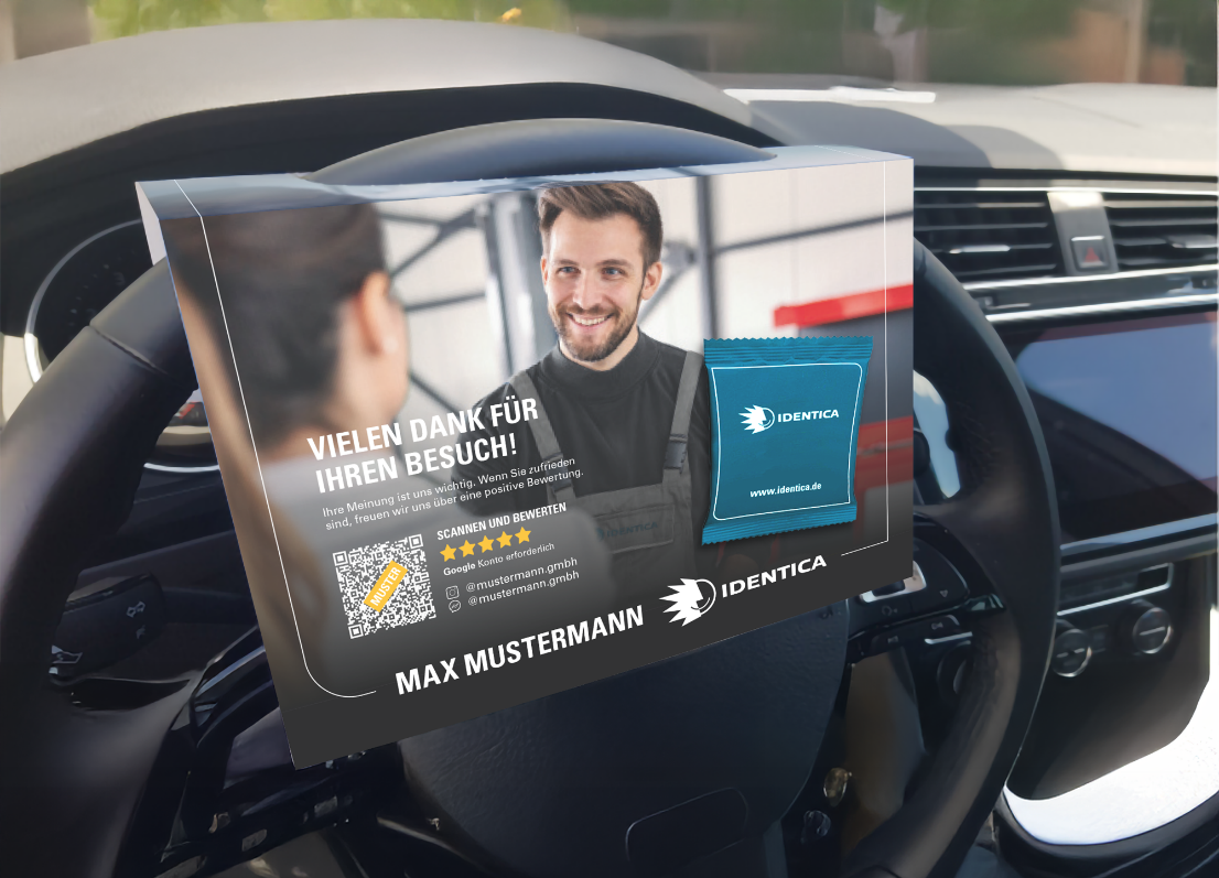 Lenkrad Werbemittel
